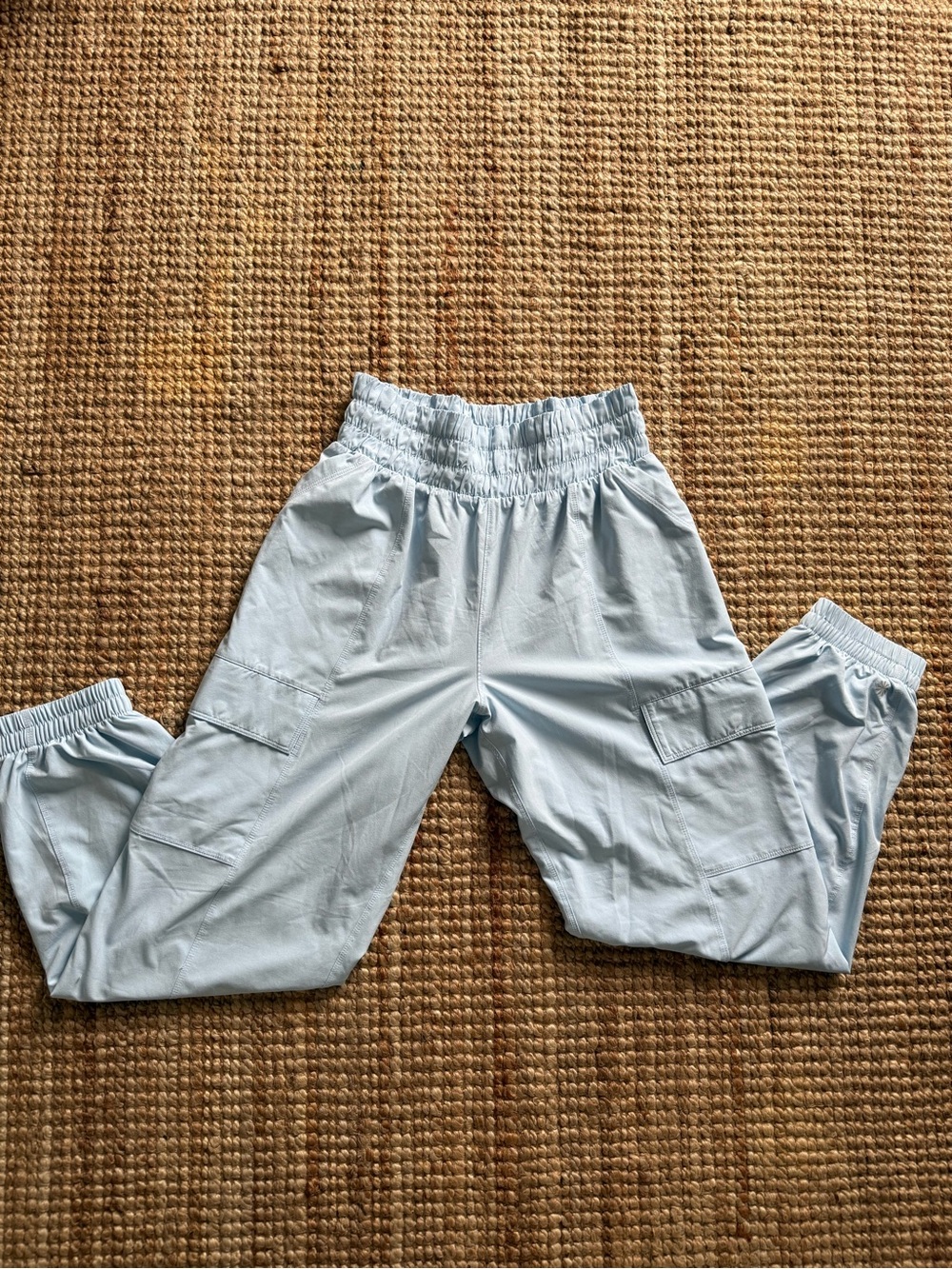 Athleta Girl Run Free Cargo Joggers | Light Blue | L/12